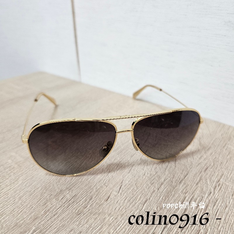Celine 金屬框茶色飛行員太陽眼鏡-0