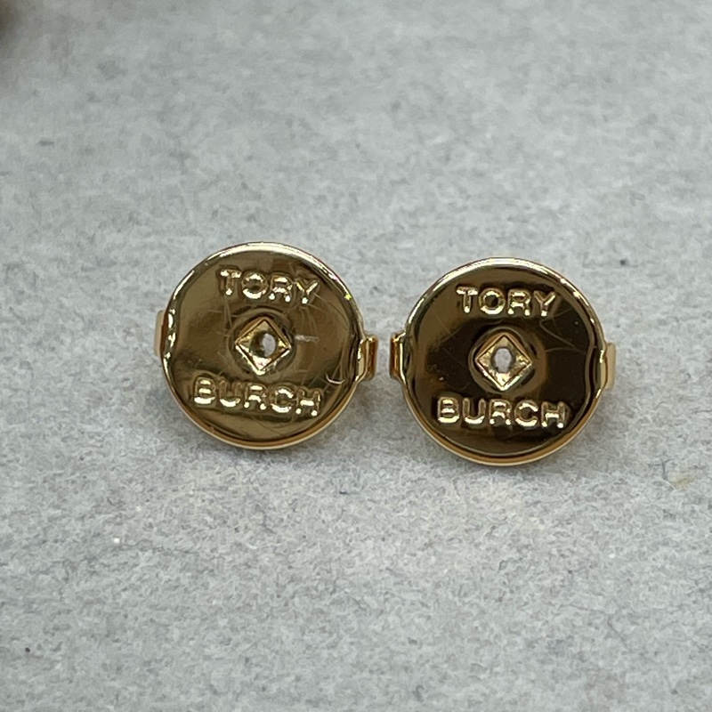 TORY BURCH 金色四葉草耳環XA573-5