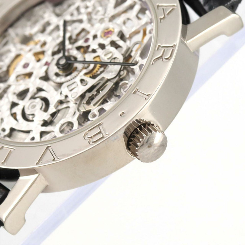 寶格麗鏤空白金 BBW33GLSKP 自動腕錶-2