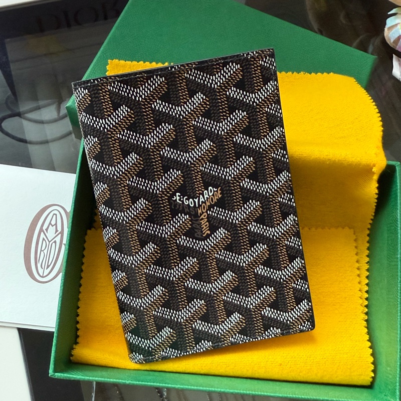 goyard 護照夾 黑色 經典款 巴黎總店購入-0