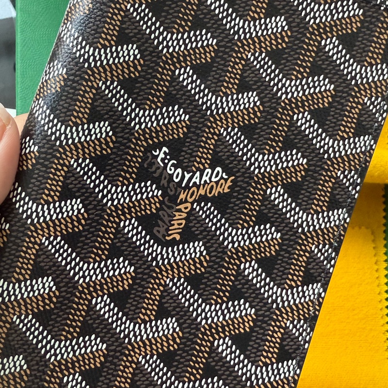 goyard 護照夾 黑色 經典款 巴黎總店購入-3