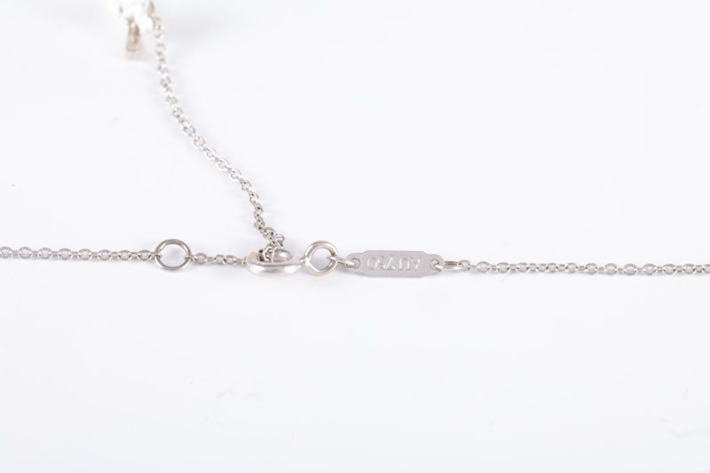 TIFFANY&CO(蒂芙尼) Tiffany T 微笑項鏈 大號 滿鑽 18K白金/鑽石 項鏈 白金 18K-4