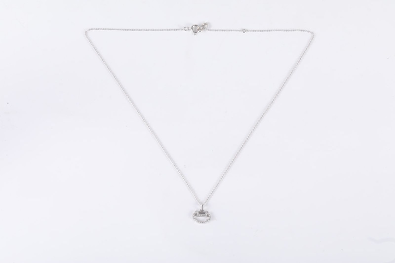 Qeelin(麒麟珠寶) YU YI 如意鎖 項鏈 小號 滿鑽 18K白金/鑽石 項鏈 白金-5