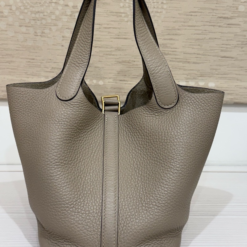 ✨ Hermès Picotin Lock 18（菜籃子）｜風衣灰 Etoupe/金扣｜U刻 2022 ✨-1