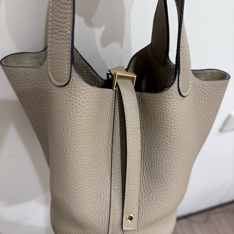 ✨ Hermès Picotin Lock 18（菜籃子）｜風衣灰 Etoupe/金扣｜U刻 2022 ✨-3