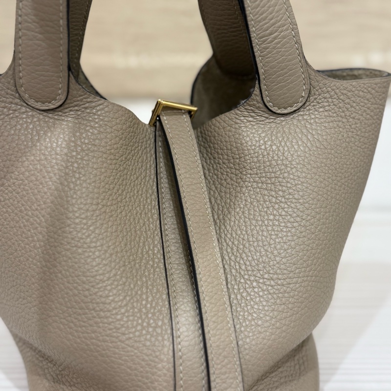 ✨ Hermès Picotin Lock 18（菜籃子）｜風衣灰 Etoupe/金扣｜U刻 2022 ✨-10