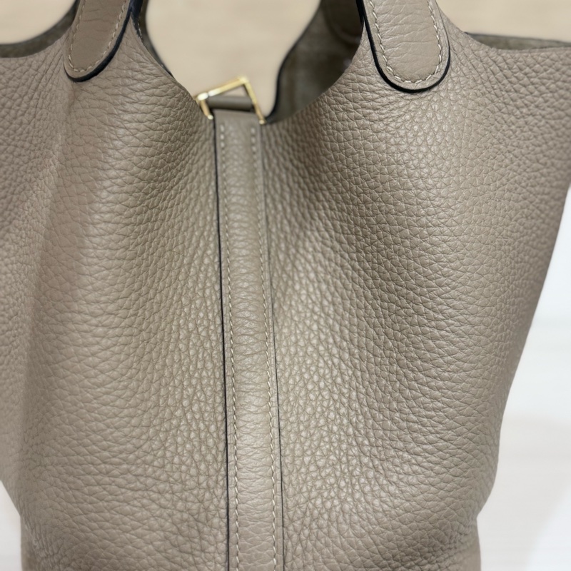 ✨ Hermès Picotin Lock 18（菜籃子）｜風衣灰 Etoupe/金扣｜U刻 2022 ✨-12