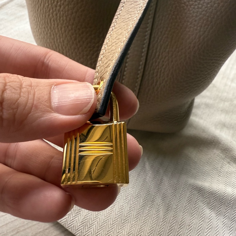 ✨ Hermès Picotin Lock 18（菜籃子）｜風衣灰 Etoupe/金扣｜U刻 2022 ✨-25