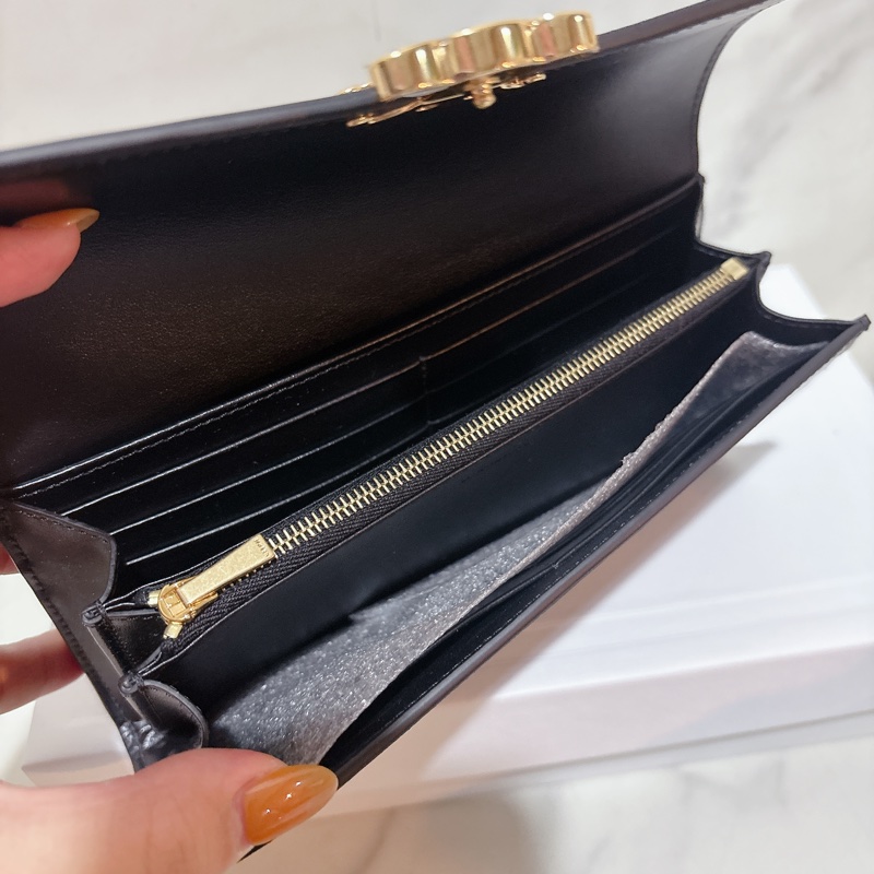 CELINE 黑色凱旋 LOGO 長夾-13