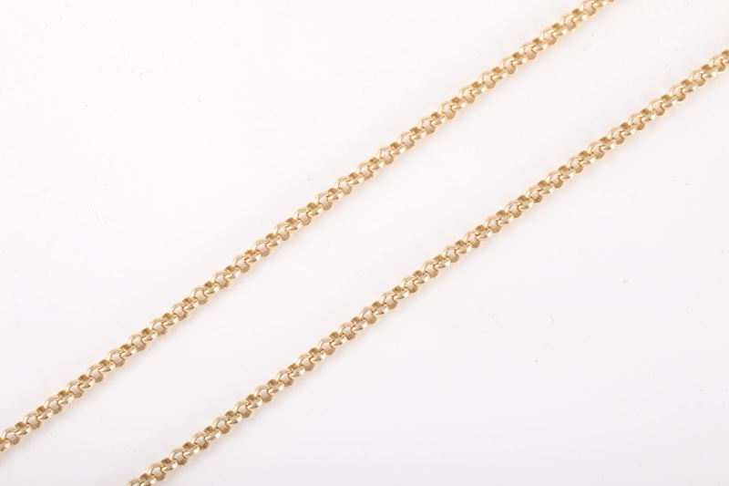 BUCCELLATI（布契拉提）Opera TULLE 花卉圖案 綠色琺瑯 項鏈 (大號） 18K黃金 項鏈 黃金-3