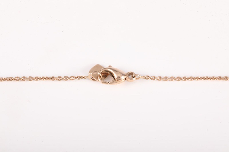 CHANEL(香奈兒) coco crush 18K金 菱格紋 項鏈 18K玫瑰金 項鏈 玫瑰金-4