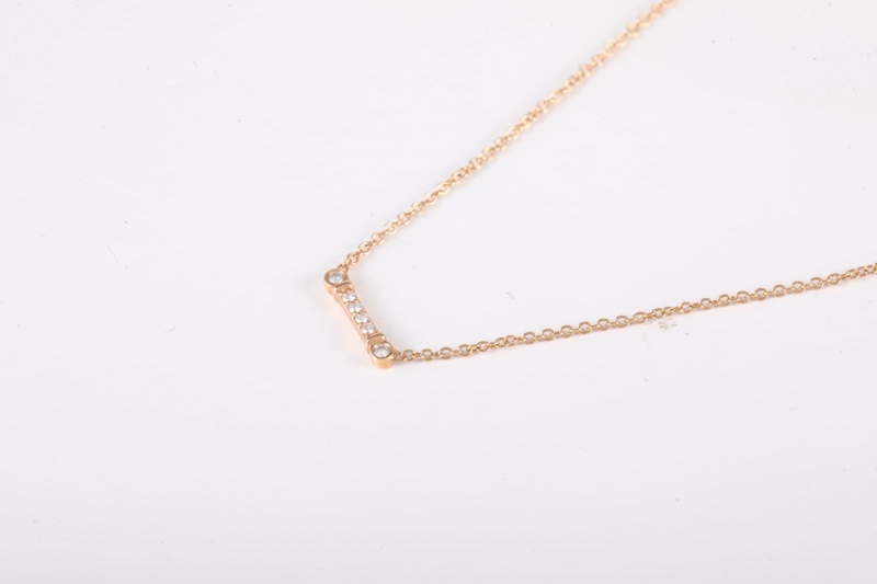 TIFFANY&CO(蒂芙尼) Tiffany Keys Fleur de Lis 鳶尾花枝形項鏈 18K玫瑰金/鑽石 項鏈 玫瑰金 18K-1
