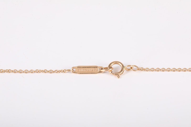 TIFFANY&CO(蒂芙尼) Tiffany Keys Fleur de Lis 鳶尾花枝形項鏈 18K玫瑰金/鑽石 項鏈 玫瑰金 18K-4