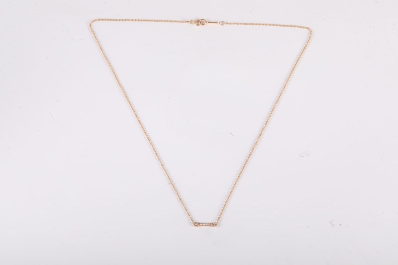 TIFFANY&CO(蒂芙尼) Tiffany Keys Fleur de Lis 鳶尾花枝形項鏈 18K玫瑰金/鑽石 項鏈 玫瑰金 18K-5