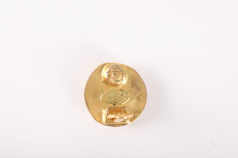 CHANEL(香奈兒)  合金 96P 中古 雙C 耳夾-4