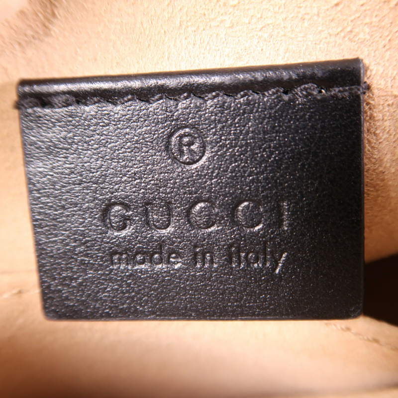 GUCCI 羊皮皮革GG Marmont金扣手挽肩背兩用袋-5
