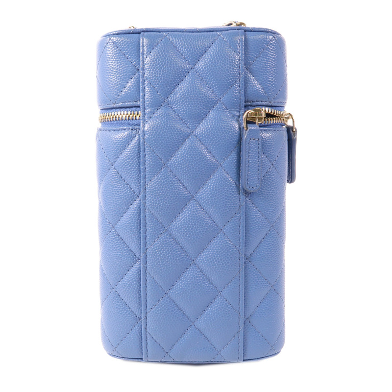 CHANEL 牛皮皮革Classic Vanity金扣鏈帶肩背袋-1