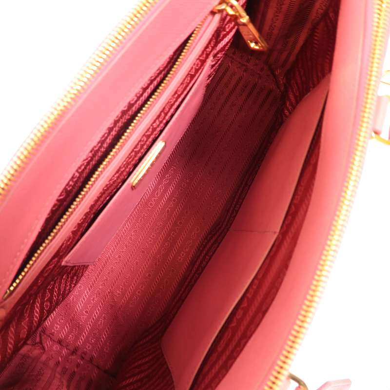 PRADA 牛皮皮革2 Way Shoulder金扣手挽肩背兩用袋-4