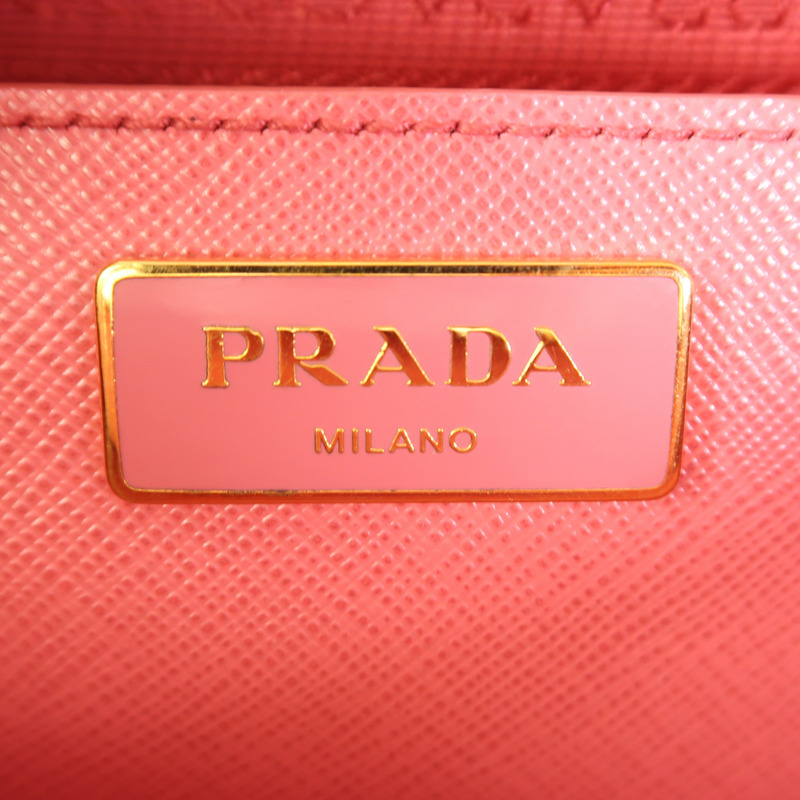 PRADA 牛皮皮革2 Way Shoulder金扣手挽肩背兩用袋-5