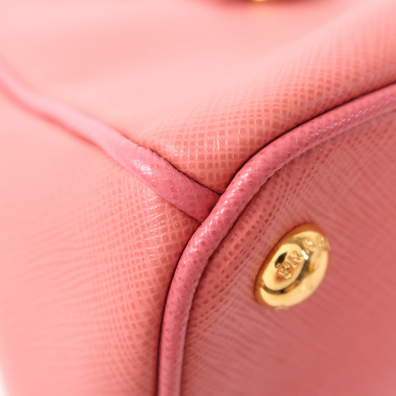 PRADA 牛皮皮革2 Way Shoulder金扣手挽肩背兩用袋-11