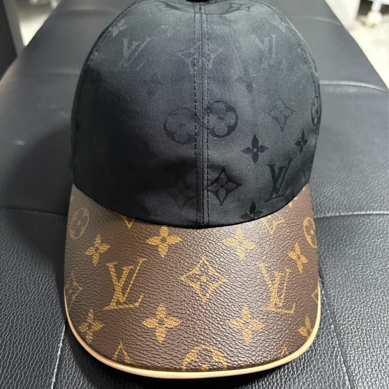 Louis Vuitton 黑老花拼接Dad Hat-0