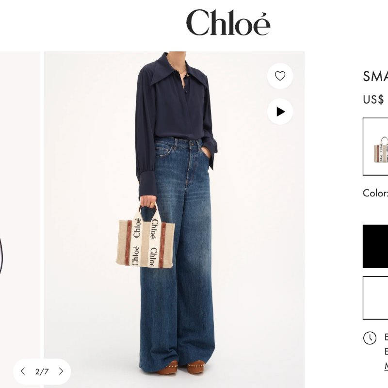 全新 Chloe SMALL WOODY 托特包-9