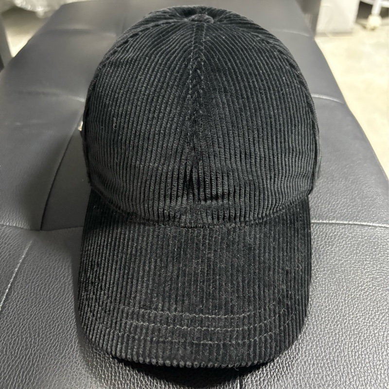 Prada 側邊鐵牌燈芯絨Dad Hat-0