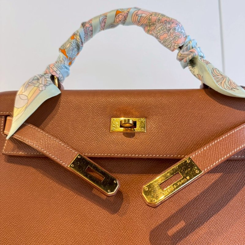 HERMES Kelly32 金棕色-8