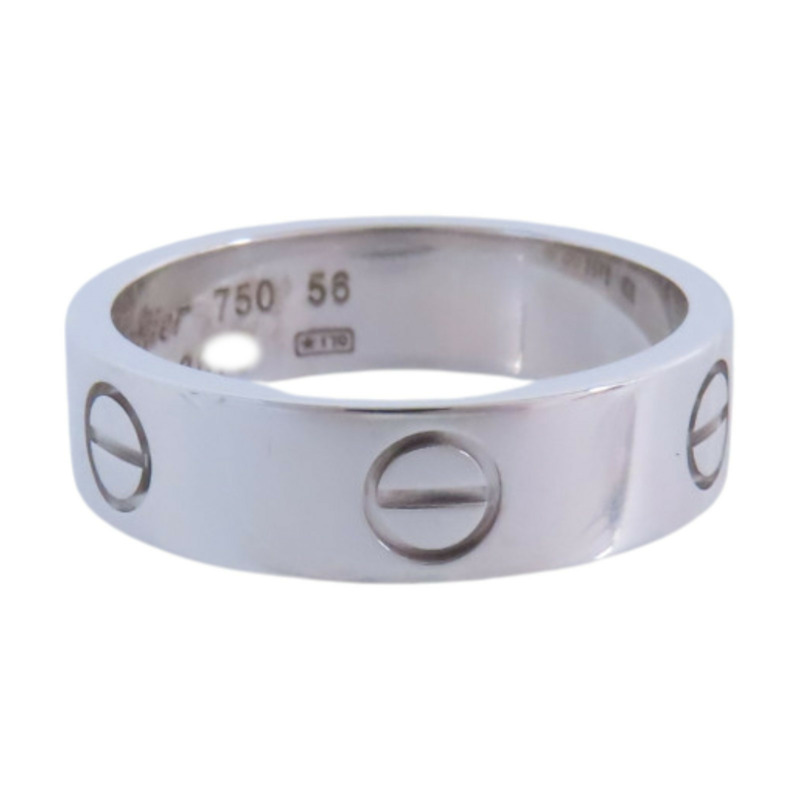 CARTIER 18K白金Love Ring戒指#58/US#7.25-3
