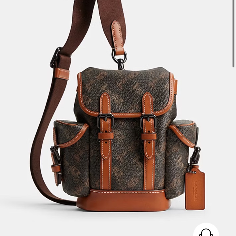 Coach HITCH 13 馬車主題圖案印花後背包-0