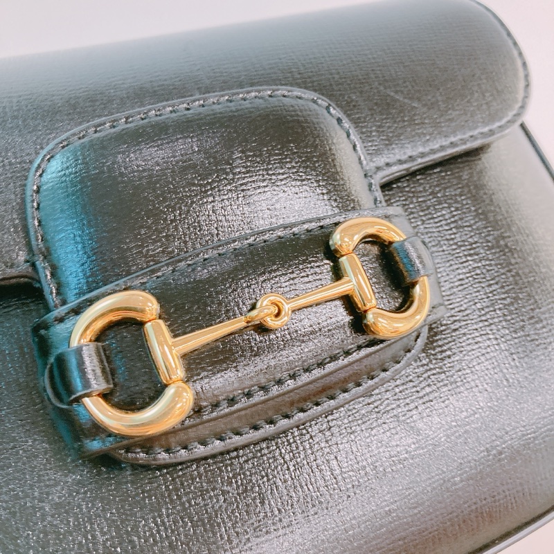 MS0300 GUCCI 嗰時小號經典馬鞍扣雙肩帶包包HORSEBIT 1955 SMALL SHOULDER BAG CALFSKIN-7