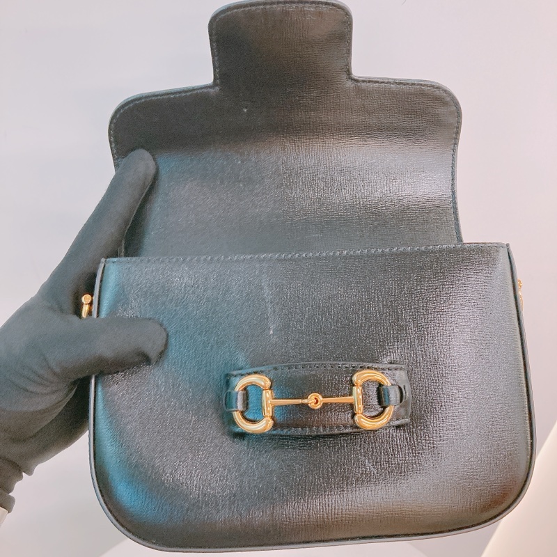 MS0300 GUCCI 嗰時小號經典馬鞍扣雙肩帶包包HORSEBIT 1955 SMALL SHOULDER BAG CALFSKIN-28