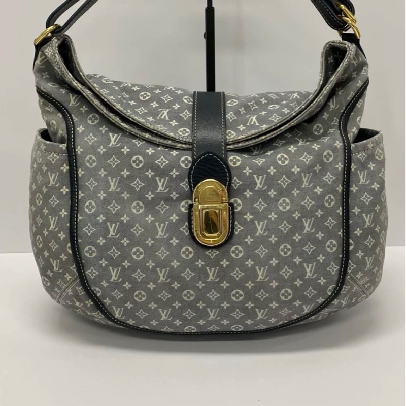 Louis Vuitton/路易威登 中古灰牛仔單寧  33*30*9-0