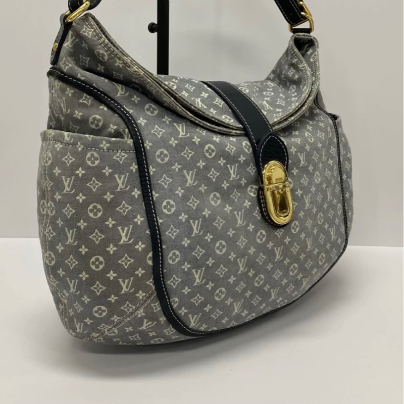 Louis Vuitton/路易威登 中古灰牛仔單寧  33*30*9-1