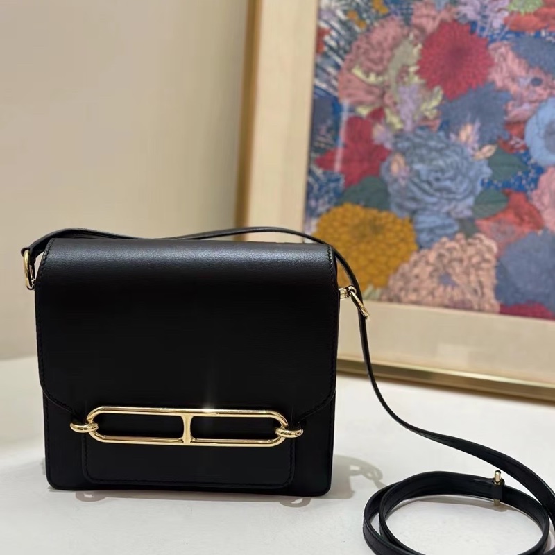 HERMES Roulis黑金猪鼻子 allegretto 牛皮89黑色 刻印Y刻-0