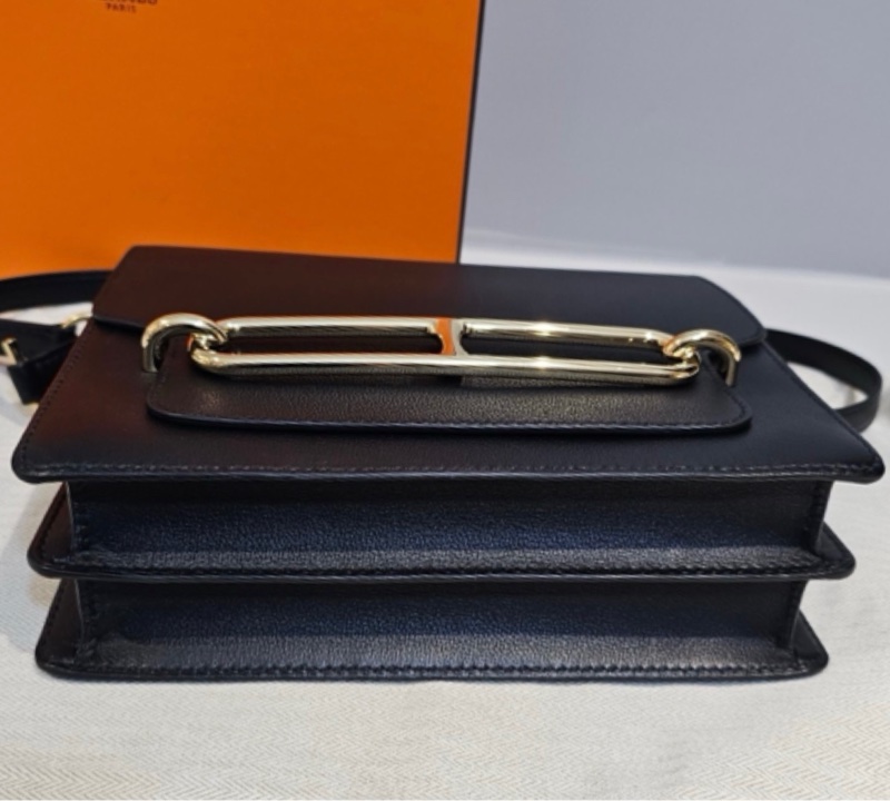 HERMES Roulis黑金猪鼻子 allegretto 牛皮89黑色 刻印Y刻-6