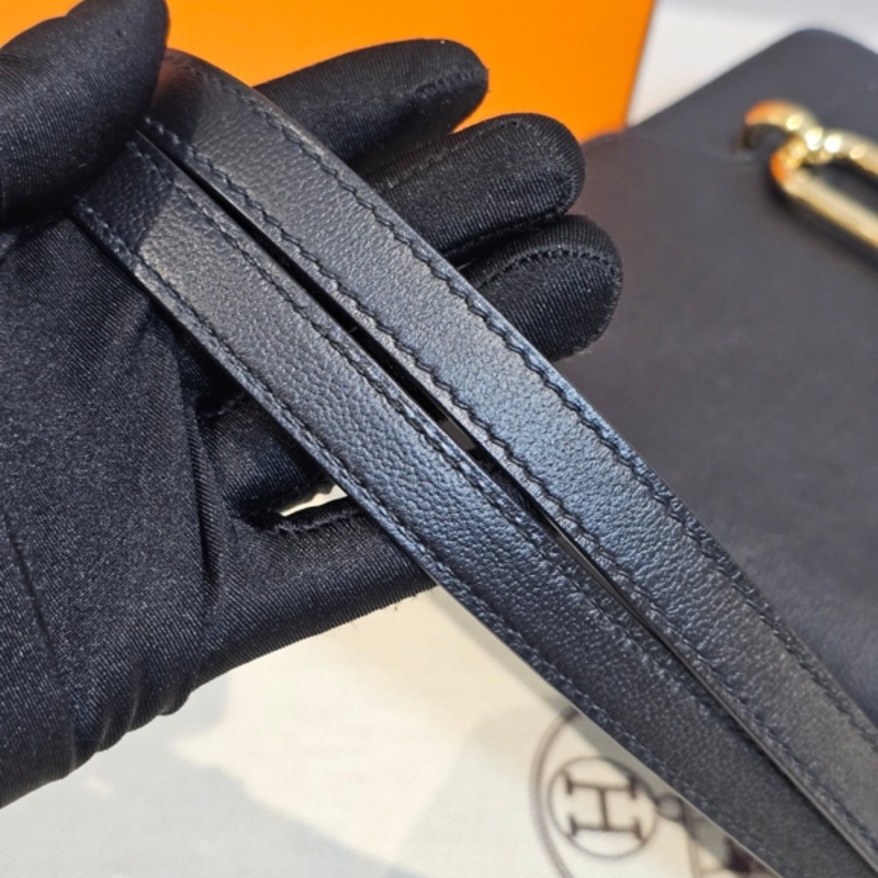 HERMES Roulis黑金猪鼻子 allegretto 牛皮89黑色 刻印Y刻-13