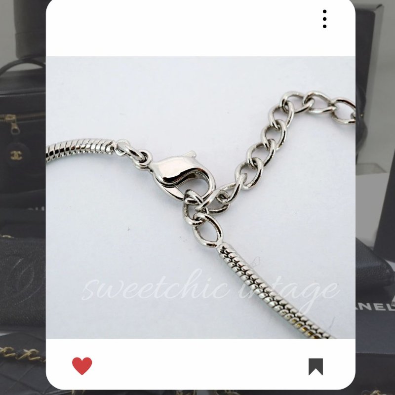 8月新品上架 🔥甜價 限時折扣 💖 ✨Dior Logo necklace 銀色D LOGO 氣質款頸鏈 經典DIOR 頸項款-7