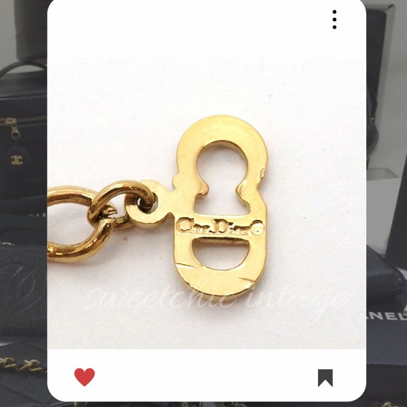 8月新品上架 🔥甜價 限時折扣 💖 ✨Dior Logo necklace 金色復古氣質款頸鏈 經典DIOR 頸項款-4