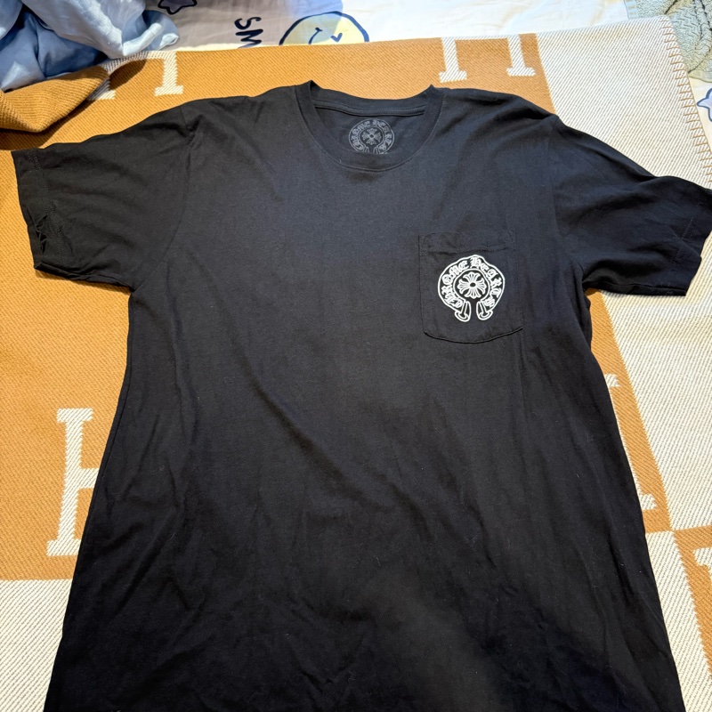 :Chrome Hearts 黑色馬蹄 Tee 克羅心 黃金尺寸-0