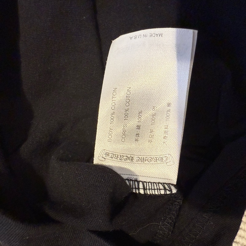 :Chrome Hearts 黑色馬蹄 Tee 克羅心 黃金尺寸-8