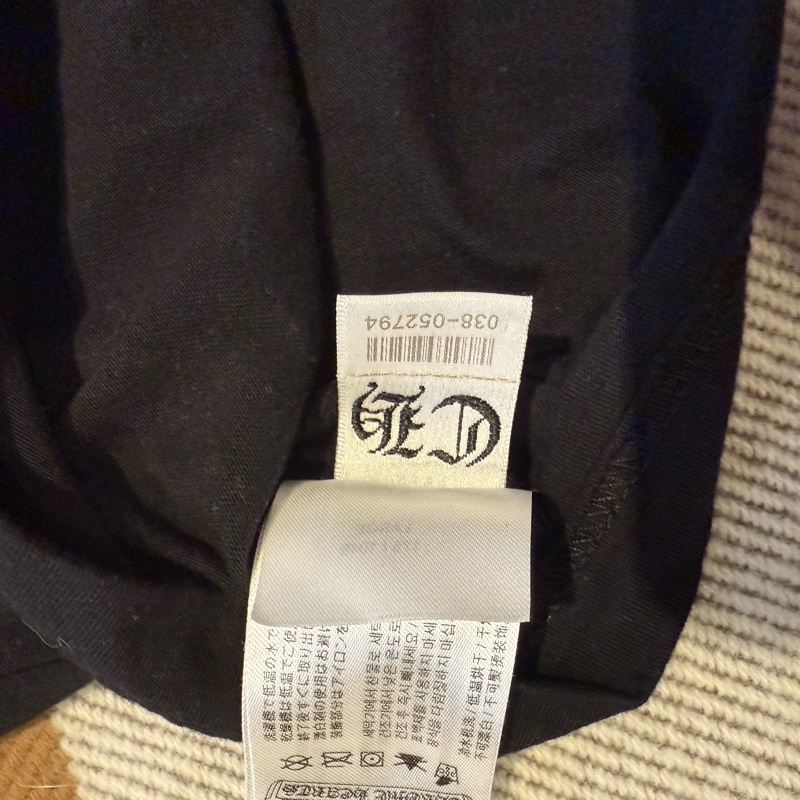 :Chrome Hearts 黑色馬蹄 Tee 克羅心 黃金尺寸-10