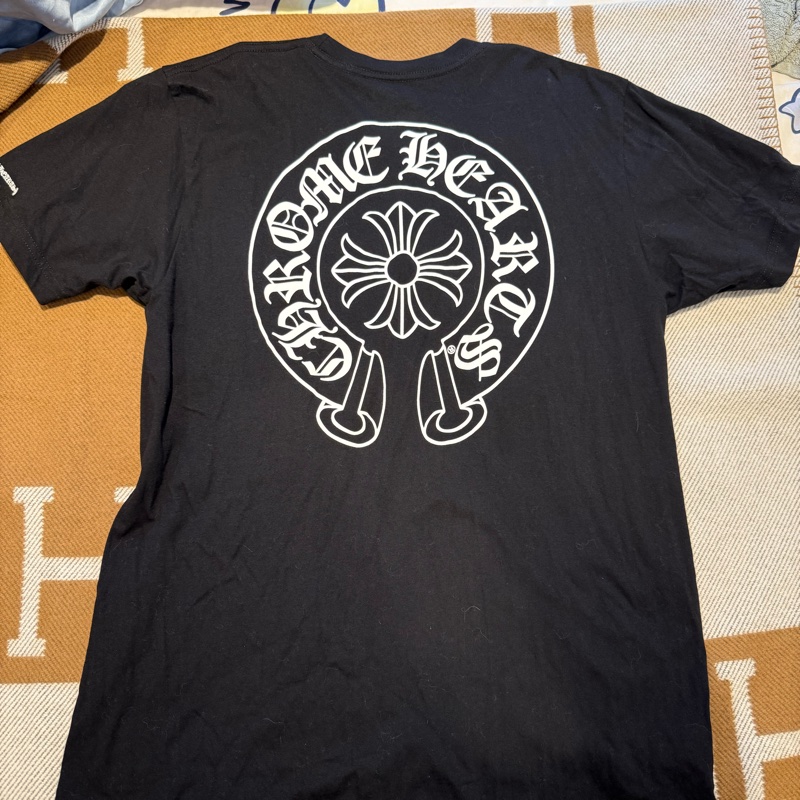:Chrome Hearts 黑色馬蹄 Tee 克羅心 黃金尺寸-14