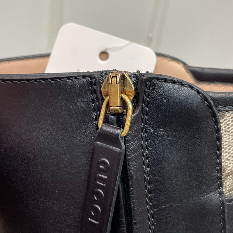 GUCCI 黑色老花馬丁靴 EUR36.5 X621-10