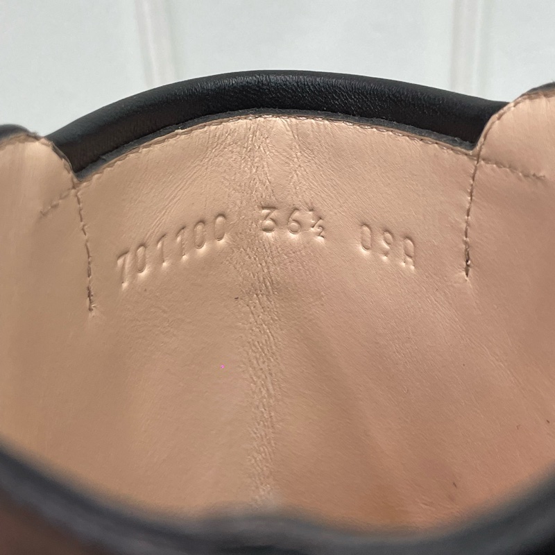 GUCCI 黑色老花馬丁靴 EUR36.5 X621-12