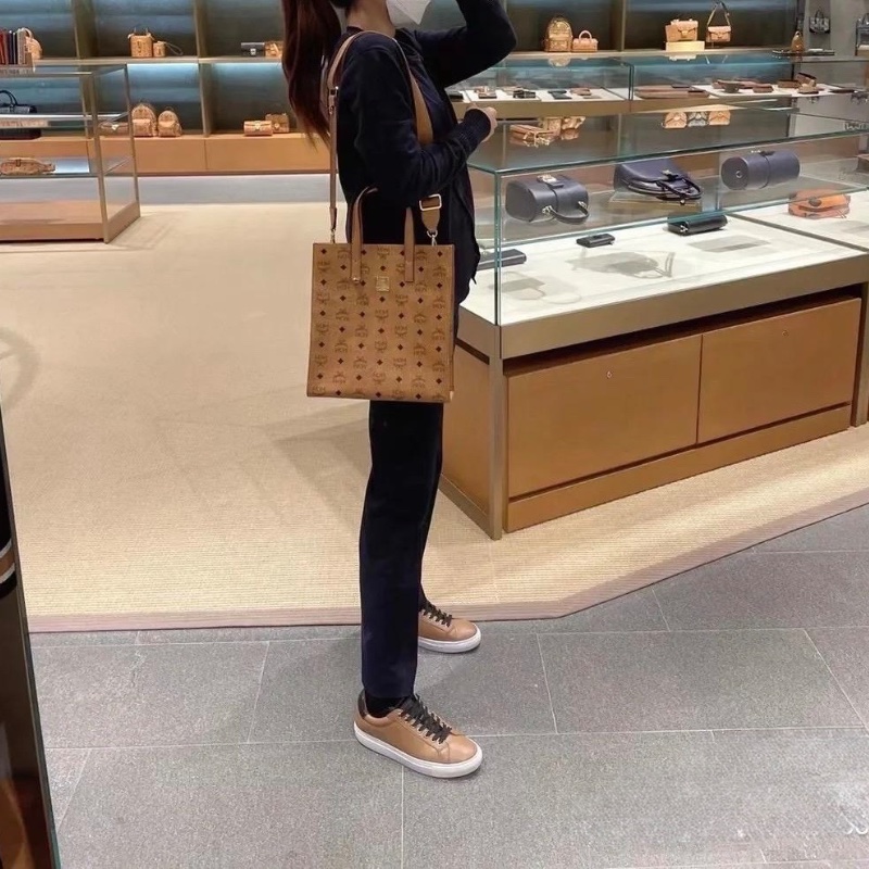 MCM Visetos cognac bag-4