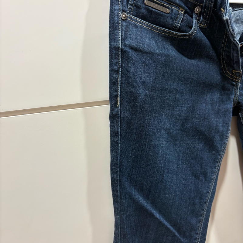 Burberry 深藍色彈性牛仔褲-11