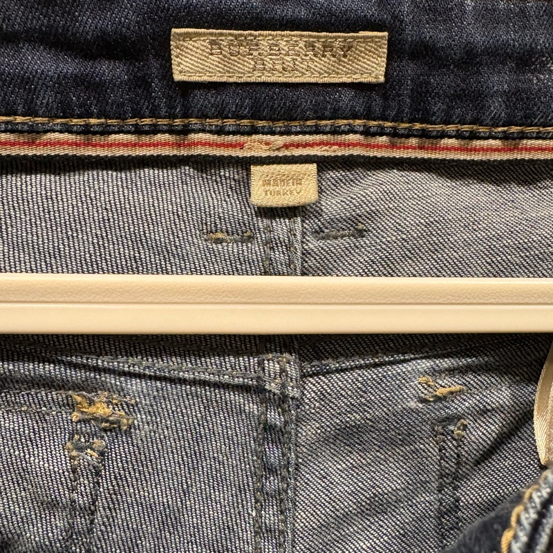 Burberry 深藍色彈性牛仔褲-16