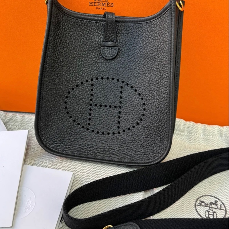 HERMES mini Lindy 2代黑金 全新全配 剛出專櫃K刻-4