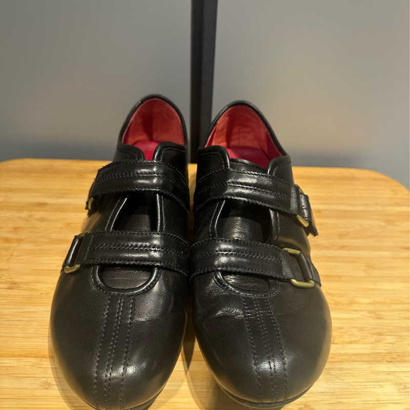 BALLY黑色皮革休閒鞋-5